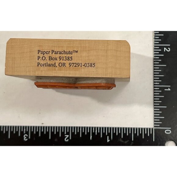 Leaf Design Rubber Stamp By Paper Parachute - Picture 3 of 3